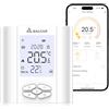 SALCAR Termostato intelligente per riscaldamento Wi-Fi, T5W, programmabile, termostato da parete WiFi con Umidità, compatibile con Alexa e Google
