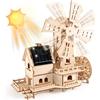 Joycabin Puzzle in legno 3D a energia solare, set da costruzione fai da te, puzzle in legno 3D, giocattolo da costruzione, kit STEM per bambini età 8-12, ispirare la creatività per ragazzi e ragazze