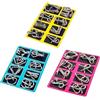 Sarini Set per Mini Rompicapo Puzzle in Metallo, Strumenti IQ Test IQ Strumenti per Giochi Mentali Trucchi Magici Puzzle di Intelligenza Educativa per Adolescenti Studenti e Adulti, Set da 24