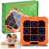 BlueSwan Gioco Tris Elettronico 6 in 1, Console Portatile Ricaricabile con Modalità Silenziosa, Giochi Bambini Viaggio Educativi per Sviluppare Logica e Memoria, per Bambini e Adulti 3+