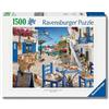 Ravensburger Puzzle 1500 Pezzi Mykonos, Grecia - Puzzle Adulti +14 anni, 80 x 60 cm, Puzzle per Adulti Paesaggio, Collezione 1500 Pezzi, Idee Regalo