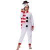 Sincere Party Pupazzo di neve Onesia per bambini, ragazzi ragazze pupazzo di neve costume per Natale con cappuccio cappello, striscia sciarpa L (8-10)