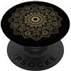 PopSockets Mandala Positive Energy, Peace Mandala Chakra Golden PopGrip: Impugnatura per Telefoni Cellulari e Tablet Intercambiabile
