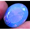 Naturale Blu Fiordaliso Opale Australiano 25.40 CT Ovale Certificato Loose