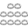 PATIKIL M8 Rotondo Alluminio Spaziatori, 10pz Metallo Spaziatore Alluminio 8.2mm ID x 12mm OD x 4mm L Spessore Alluminio Spaziatore Vite Stallo per 5/16 o M8 Vite Bulloni