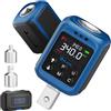 ALAIAL Adattatore Chiave Dinamometrica Digitale 1/2, 5-340Nm Dinamometro Digitale, Chiave dinamometrica con Preimpostata, Buzzer e Notifica LED, Adattatori da 1/4 3/8 per Bici, Auto, Moto