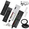 CDIYTOOL Moissan - Set di 2 tester di diamanti professionali ad alta precisione, con mini LED pieghevole, lente d'ingrandimento, 30 x 60 x