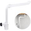 CLIUNT Ssifone da 1/4 pollici per lavabo, sifone piatto per lavabo, sifone piatto - bagno regolabile a 360°