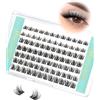 Obeyalash Ciglia Finte Ciuffetti Naturali, Ciglia Finte Extension Ciglia C Curl Mix 8mm 10mm 12mm 14mm DIY Lashes Cluster (M-01)