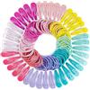 Papierdrachen 120 scivoli ed elastici per capelli lunghi e spessi - durevoli e robusti - scivoli per capelli per bambini - accessori per capelli in una pratica scatola per riporli - in molti colori