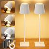 YICAIZI Lampada LED da Tavolo Senza Fili Lampade da Tavolo Batteria Ricaricabile con USB-C e Tappo per Bottiglia, Lampada Tavolo Dimmerabili per Salotto, Ufficio, Camera da Letto, 2 Pezzi Bianco