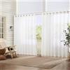 Elrene Home Fashions Carmen - Tenda a pannello extra larga per interni ed esterni, con occhielli, 289,6 x 213,4 cm, colore: bianco