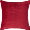 Nautica Federa decorativa in peluche ultra morbida e accogliente, chiusura a cerniera, facile da pulire, lavabile in lavatrice, pile di poliestere, rosso, europeo-quadrato