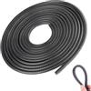 Wafuesh 5M Paracolpi Portiere Auto Protezione Proteggi Portiere Auto senza colla, Protezione Antigraffio Universale in Gomma Nera a Forma di U per Bordi di Portiera, Facile Installazione e Design Elegante
