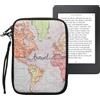 kwmobile Custodia Universale per eReader - Copertina in Neoprene nero/multicolore con Chiusura a Zip - Misura 17 x 12 x 2 cm - Astuccio portatablet