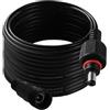 KUOQIY 4m 5.5x2.1 mm IP67 Impermeabile Cavo di Prolunga DC, 12V 24V DC Cavo Estensione Maschio a Femmina 22AWG, per Luci Solari da Giardino