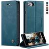 Ottcooed Cover per iPhone SE 2022/2020/ iPhone 8 / iPhone 7 Custodia, Cover Pellicola a Libro Portafoglio in Pelle Porta Carte Protettiva Slot per Scheda Flip Case con iPhone SE 2022/2020,Blu verde
