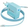 PAEBAI+ Caricatore USB C 100W PD GaN Alimentatore per MacBook Pro, MacBook Air, Google Pixelbook, ThinkPad, Dell XPS, iPad Pro, Samsung Galaxy S24/S23, iPhone 17 16 15 Pro Serie