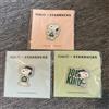 Starbucks PEANUTS × STARBUCKS Pin Badge Set di 3 Joe Kind Snoopy Series 2025