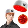 TECKZOON Cappello per terapia a luce rossa, 120 LED per la ricrescita dei capelli con luce a infrarossi vicini, doppia lunghezza d'onda 660 nm & 850 nm, con modalità respiro-pulsata per capelli diradati