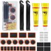 OSDUE Kit Riparazione Bici, 33 Pezzi Riparazione Pneumatici con Contenitore