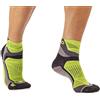 MICO CALZE RUNNING PROFESSIONAL 100% Made in Italy, Ultraleggere Extralight Weight, In Maglia in Poliammide, Unisex per Uomo e Per Donna Sportivi (44-46, Antracite/Giallo Fluo)