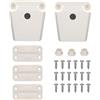 Goktvai Kit Sostituzione delle Cerniere Frigorifero per Igloo, Include 3 Cerniere del Frigorifero 2 Chiusure 2 Montanti di Ricambio 18 Viti Compatibile con Igloo