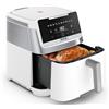 Tefal EY8421 Easy Fry Silence 7L Friggitrice ad aria silenziosa, facile da pulire e riporre, fino a 8 persone, frontale rimovibile, 10 programmi automatici, da 40° a 220 °C, bianco