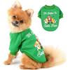 PAIDEFUL Pigiama per Cani di Taglia Piccola Media Natalizio Maglioni Foderato in Pile Cappotto Caldo Pullover Invernale Cucciolo Chihuahua Abbigliamento per Gatti Clima Freddo Autunno Verde XXL