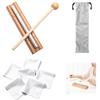VOSSOT Chime Gong Glockenspiel Legno Bacchetta Sonora Batteria Strumenti a Percussione Set con 1-Tono Energy Chime, Mazzuolo di Legno, Borsa Portaoggetti Educazione Musicale Precoce Yoga Meditazione
