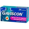 Gaviscon Compresse Masticabili Aroma Menta 500 mg + 267 mg 24 Compresse