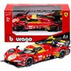 Burago Bburago - Ferrari 499P Winner 2024#50, Auto in Diecast in Scala 1:43, Replica Dettagliata della Vincitrice della 24H di Le Mans, Licenza Ufficiale Ferrari, Età Consigliata 14+ Anni