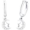 Prinzessin Lillifee Orecchini a cerchio per bambine in argento Sterling 925, con zirconi sintetici, forniti in una confezione regalo per gioielli