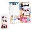 MSLSOZ Set di 440 graziosi foglietti adesivi - gatti e cuccioli (il mio animale preferito), foglietti adesivi autoadesivi, linguette indice, set di foglietti adesivi multifunzionali - adatto per ufficio