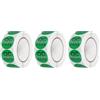 QUARKZMAN 1500 Etichette di Controllo Qualità Pass Qc, Adesivi di Controllo Qualità per Gestione Magazzino Ispezione Organizzazione, Verde