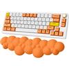 ZIYOU LANG Orange Cloud Keyboard Poggiapolsi Tastiera da gioco al 60% 75%, 100%, Memory Foam Tastiera Poggiapolsi con base antiscivolo per TKL Tastiera meccanica Digitazione Sollievo dal dolore
