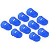 PATIKIL 0.67 Pollici Gomma Dita Punte 15pz Silicone Pollice Polpastrelli Protezione Copritastiera Ditale per Chitarra Suonare Ufficio Contare Cucire Blu XS Dimensione