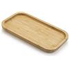 XIMISISE Vassoio da Bagno in Bambù, Vassoio da Toeletta in Legno, Vassoio Decorativo Rettangolare per Bagno (25 x 14 x 2 cm)