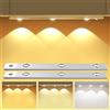 Ylatoial 30CM Luce Armadio LED con Sensore di Movimento, Dimmerabili Sottopensili 3000K/4000K/6000K Luminosità Regolabile 1500mAh Luci Notturna Adesiva Cucina, Scale, Corridoio, Armadio Decor -2 Pezzi