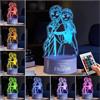 Get Trend Disney Frozen LED Luce Notturna, USB & Alimentato a Batteria Luci con 16 Colori e 4 Modalità, Lampada da Comodino con Luminosità Regolabile (Multi Frozen)
