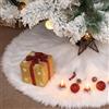 XiXiRan Copri Base Albero Natale, XiXiRan Gonna Albero di Natale 90 cm, Bianco Nevoso in Peluche, Tappeto Albero di Natalizie (Peluche bianco, 90cm)