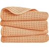 Polyte Asciugamano Mani Microfibra Nido d'Ape Rapido 430 GSM 40,6x76,2 cm | Confezione da 4, oversize, senza pelucchi, asciugatura rapida, anello per appendere
