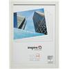 Hampton Frames, Cornice Portafoto A4 21x30 cm, Bianco MDF effetto legno | Plexiglass, profilo 20 mm, fissaggio a parete o da tavolo | Per foto e documenti