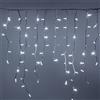 Luccika Cascata di Stalattiti Professionali, colore luci Bianco, 5 Metri con 380 Maxi LED da 8 mm, Flash Ghiaccio, Pendenti varie lunghezze fino ad 1 Metro, Prolungabile, per uso Interno/Esterno