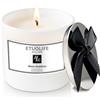 ETUOLIFE Candela Profumata in Vasetto,Candele Regalo per Donne Uomini,Candele Profumate di Lusso per la Decor,Cera di Soia Naturale,Fino A 68 Ore,Perfetto per il Rilassante Candela di Natale di San Valentino
