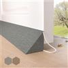 HIZH Paraspifferi pesanti per porte, 90 cm, design a cuneo extra spesso, sigilla grandi fessure fino a 7,5 cm, guarnizione per porta per isolamento acustico, protezione dalla luce e risparmio