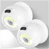 ZONJIE Luci per esterni con sensore di movimento, funzionamento a batteria, wireless, con sensore di movimento, luce di sicurezza, accensione e spegnimento automatico, per esterni, interni, portico, scale,