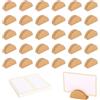 Goktvai 30pz Supporti per Numeri da Tavolo Legno, Semicircolari Portanumero da Tavolo con 60 Segnaposto Portafoto Menù Supporto per Matrimoni Ristoranti Banchetti Feste Compleanno (Oro)