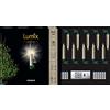 Lumix Krinner Lumix Superlight Mini Metallic - Set di 12 candele LED per albero di Natale, in plastica ABS, 0,014 W, 1,5 x 1,5 x 9 cm, laccate a mano