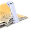 HIONXMGA Luce Lampada da Lettura per Libro 7 LED, Luce per Lettura Libri a Letto Ricaricabile Portatile con Clip,3 Temperature Colori,Luminosità Regolabile in modo continuo per Studio,(Lilla Chiaro)